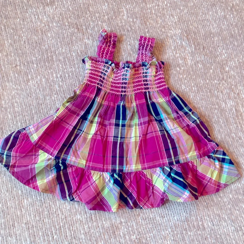 GAP Baby‎ Madras Plaid Smocked Sundress 0-3 Months